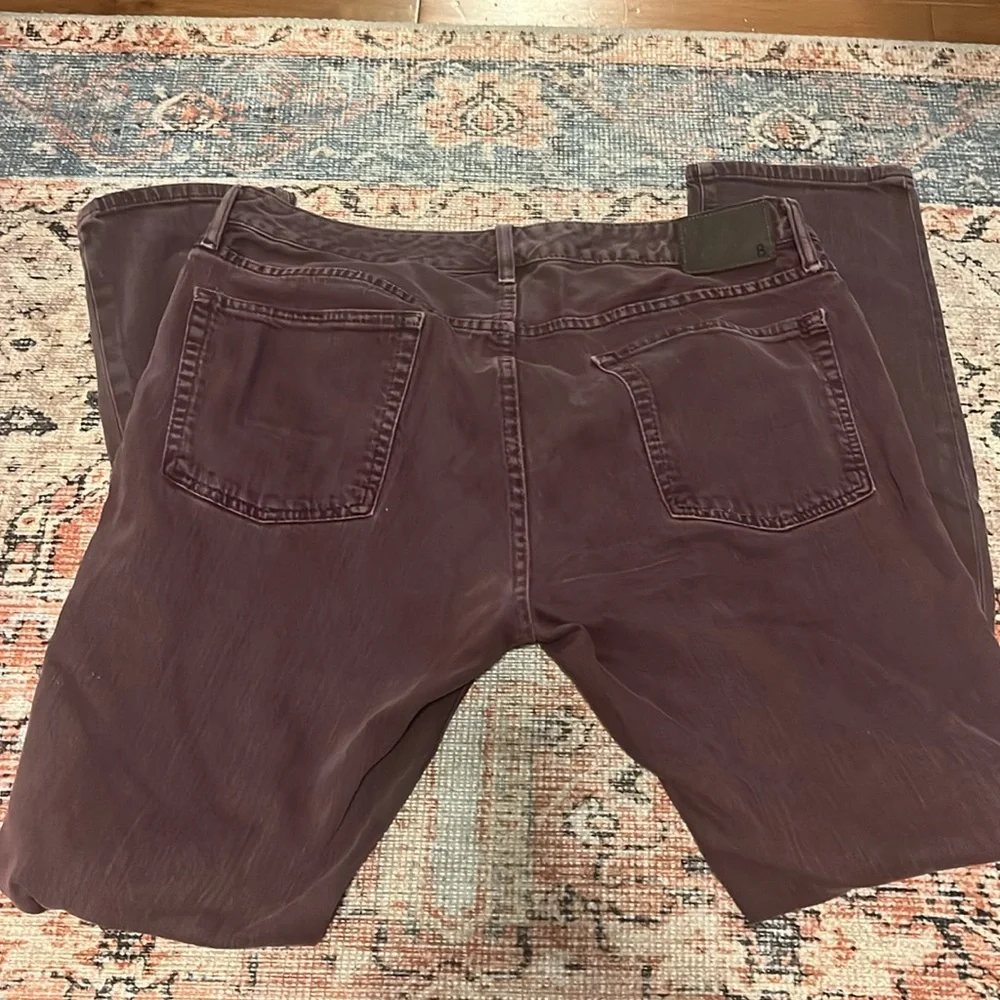 Bonobos Jeans Men's 35x34 Purple Travel Straight - Picture 5 of 8